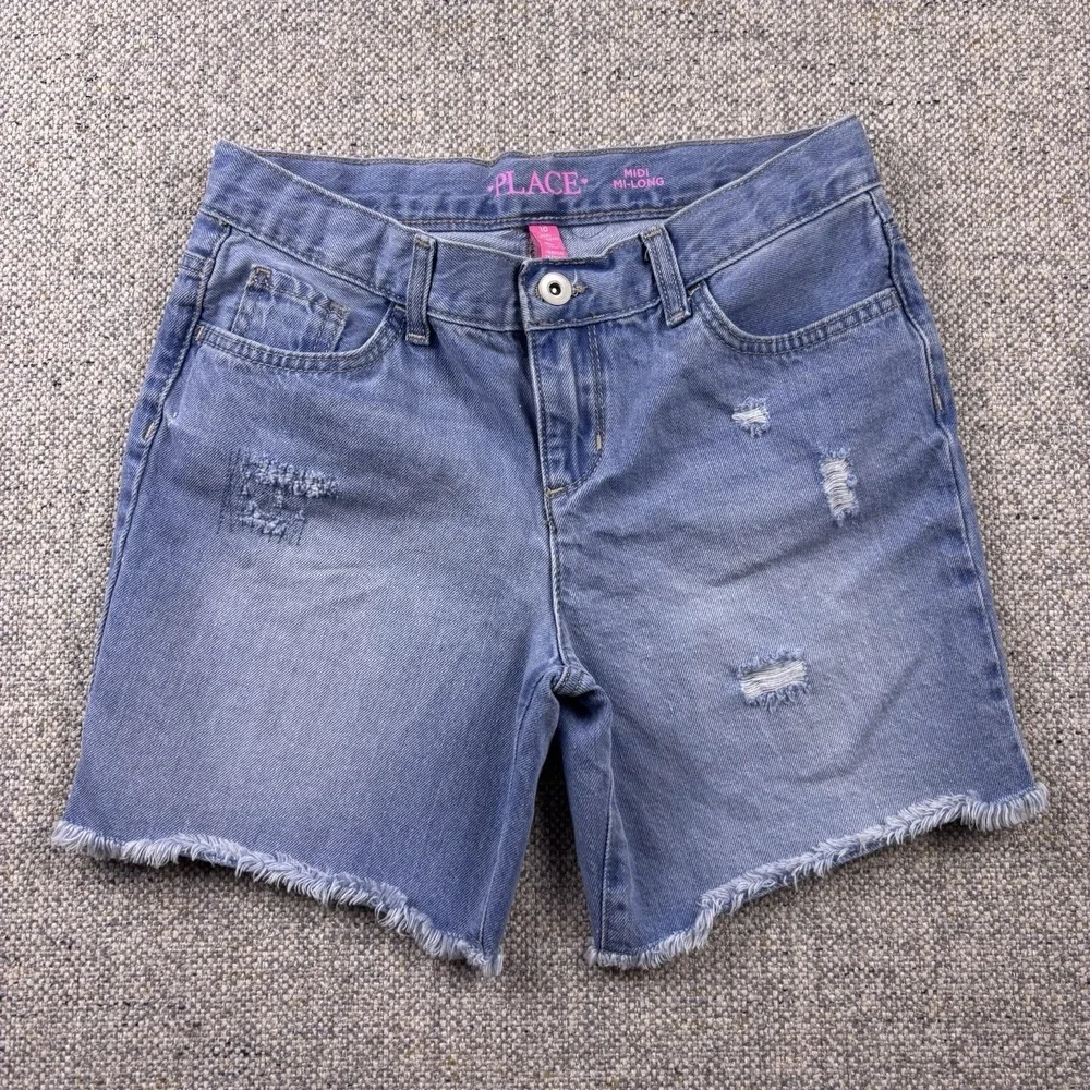 Children's Place Mid Length Jean Shorts Girls Size 10